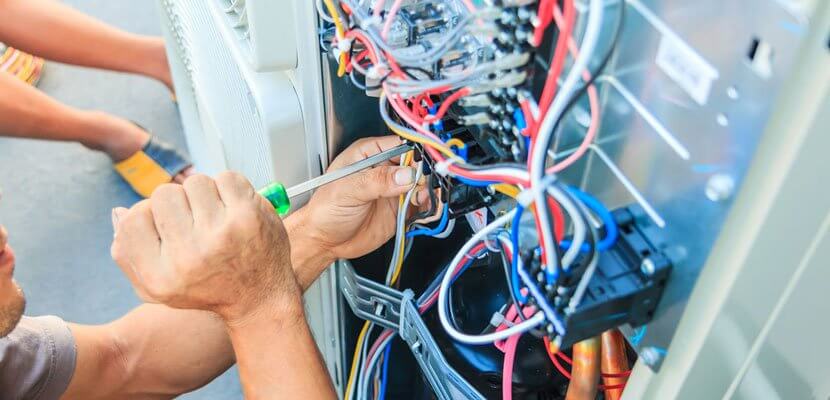 reasons to hire an electrician for air conditioner installation electrician in southlake tx 830x400 1