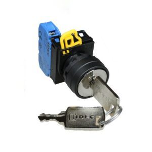 Các loại công tắc xoay | So sánh và Ứng dụng 7 Công tắc xoay 3 vị trí Idec YW1K-33DE11 22mm có khóa