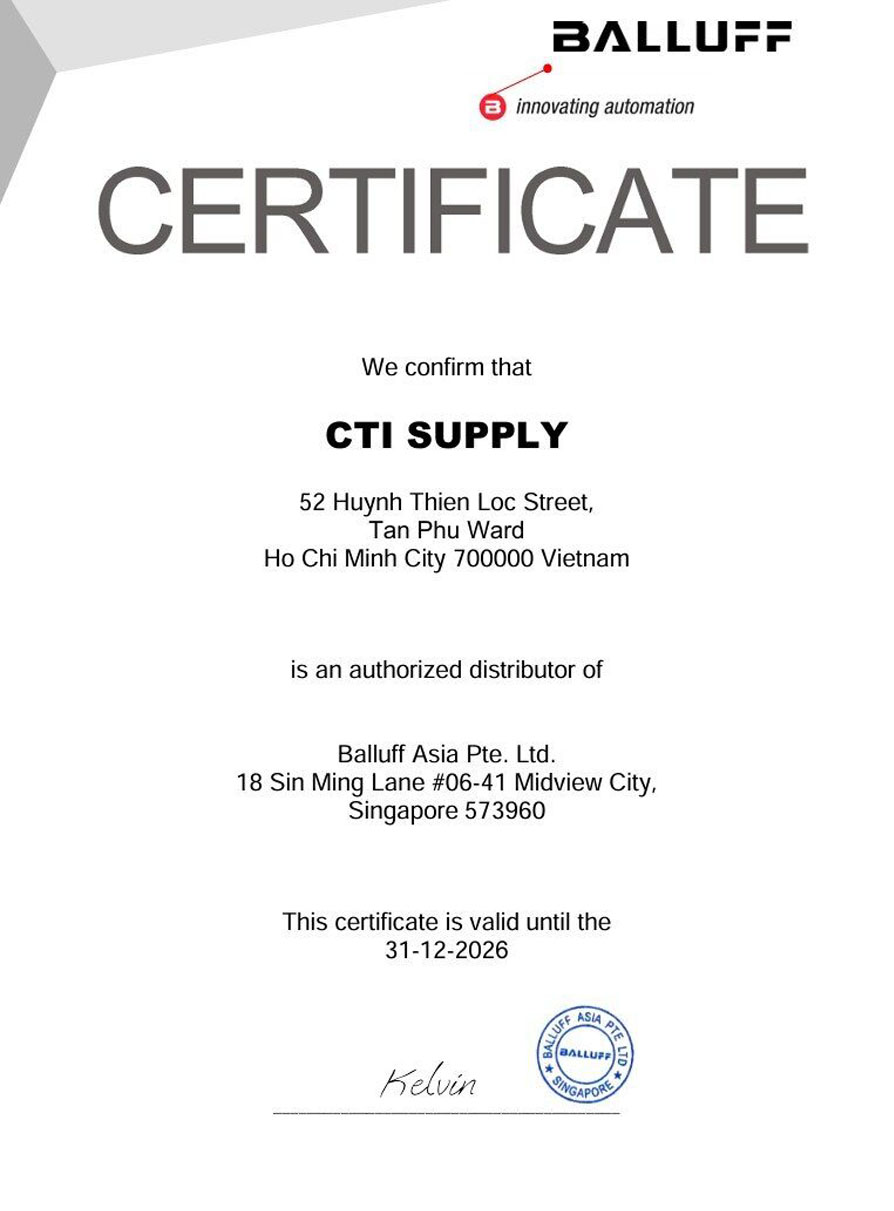 Chung nhan dai ly Balluff Viet Nam 2026