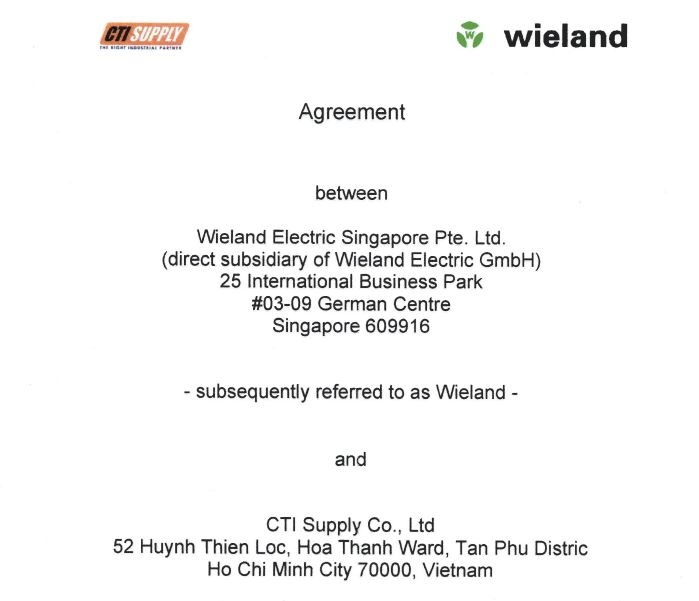 Nhà cung cấp 5 Wieland Electric