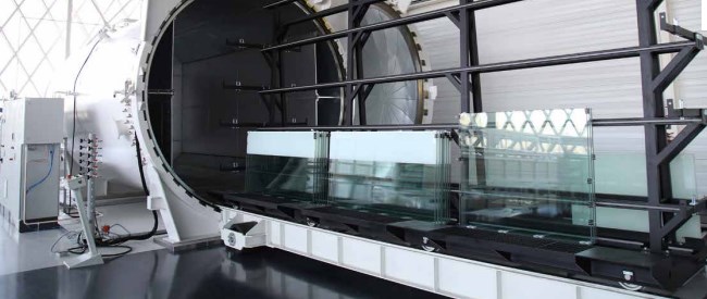 Máy dán kính nhiều lớp LISEC xuất xứ Châu Âu 5 Lò ủ kính nhiều lớp áp suất cao