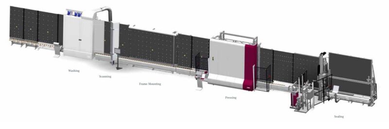 Máy sản xuất kính hộp LISEC xuất xứ Châu Âu 2 Máy sản xuất kính hộp tiêu chuẩn dùng khung cố định hoặc linh hoạt