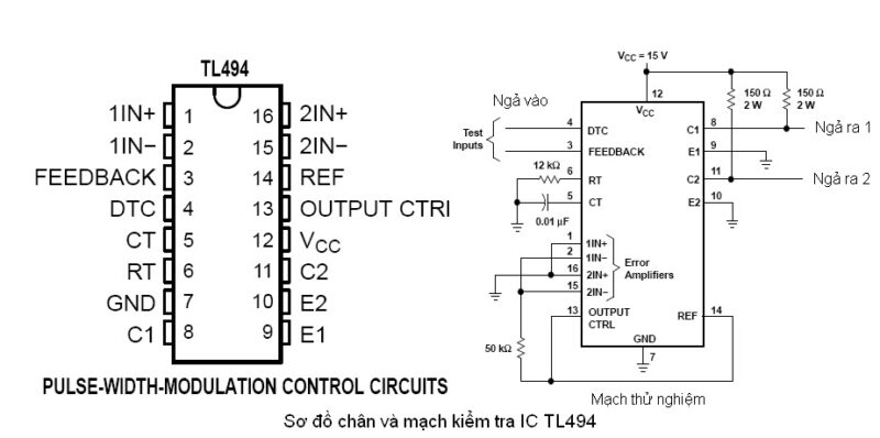 IC TL494 là gì? Nguyên lý hoạt động và ứng dụng