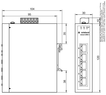 Bộ phân phối tín hiệu WIENET UMS 5-W