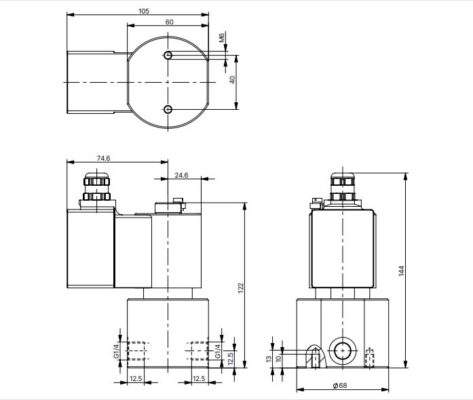 Solenoid Valve: Van điện từ Burkert loại đóng mở bằng pít tông 2/2 (6080) 3 Van điện từ