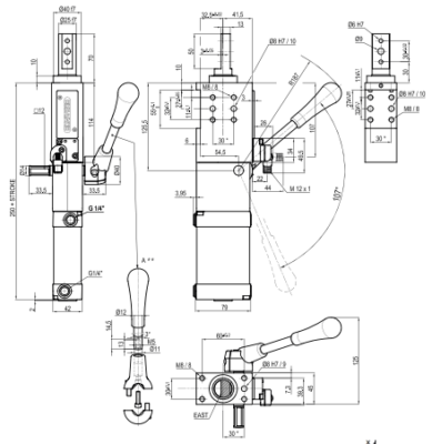 ULM50 Univer: Pin Unit Kẹp Chặt Đa Năng Cho Tự Động Hóa 3 Chốt định vị
