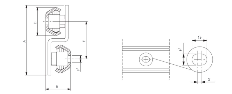 Ray Trượt Công Nghiệp 2 Tầng ROLLON