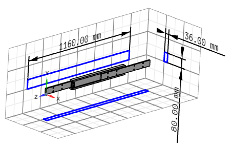 HGT0801600: Ray trượt ROLLON 3 Ray trượt