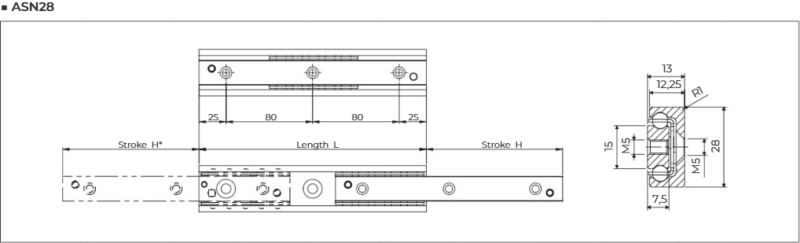 Thanh ray trượt ROLLON