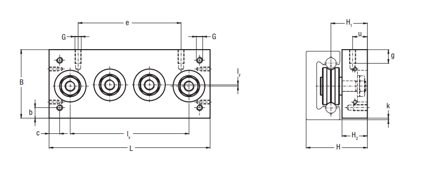 Bạc đạn trượt C4 RCL 17 06 085 NADELLA