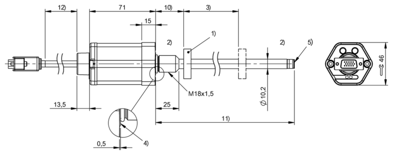 Cảm Biến Vị Trí Balluff BTL167T, BTL017A và BTL12NM 4 BTL167T (BTL7-S511B-M0800-B-KA15-ZA0A)