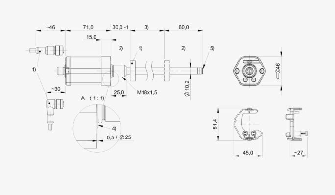 Cảm biến vị trí BTL0L9R BTL7-E100-M0100-B-S115