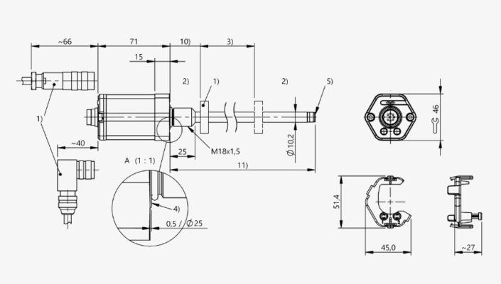 Cảm biến vị trí BTL7-E100-M1150-B-S115