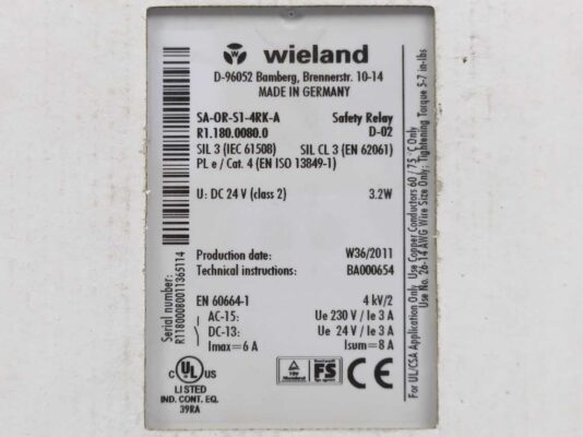 Rờ le an toàn R1.180.0080.0 SA-OR-S1-4RK-A