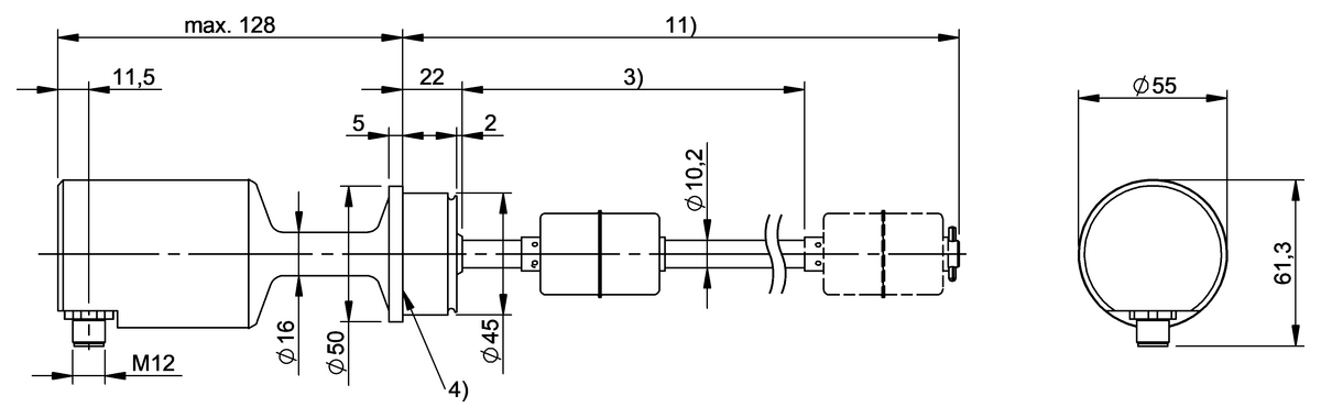 Cảm biến vị trí BTL0TWK (BTL5-E17-M0295-S-SA335-K15), BTL2RKC, BTL0TWM, BTL0TWH, BTL2RKE 3 BTL0TWM (BTL5-E17-M0530-S-SA335-K15)