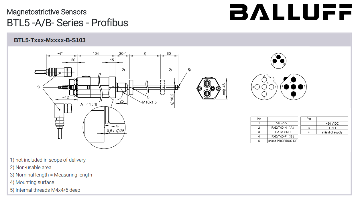 BTL22WC (BTL5-T110-M2500-A-S103)