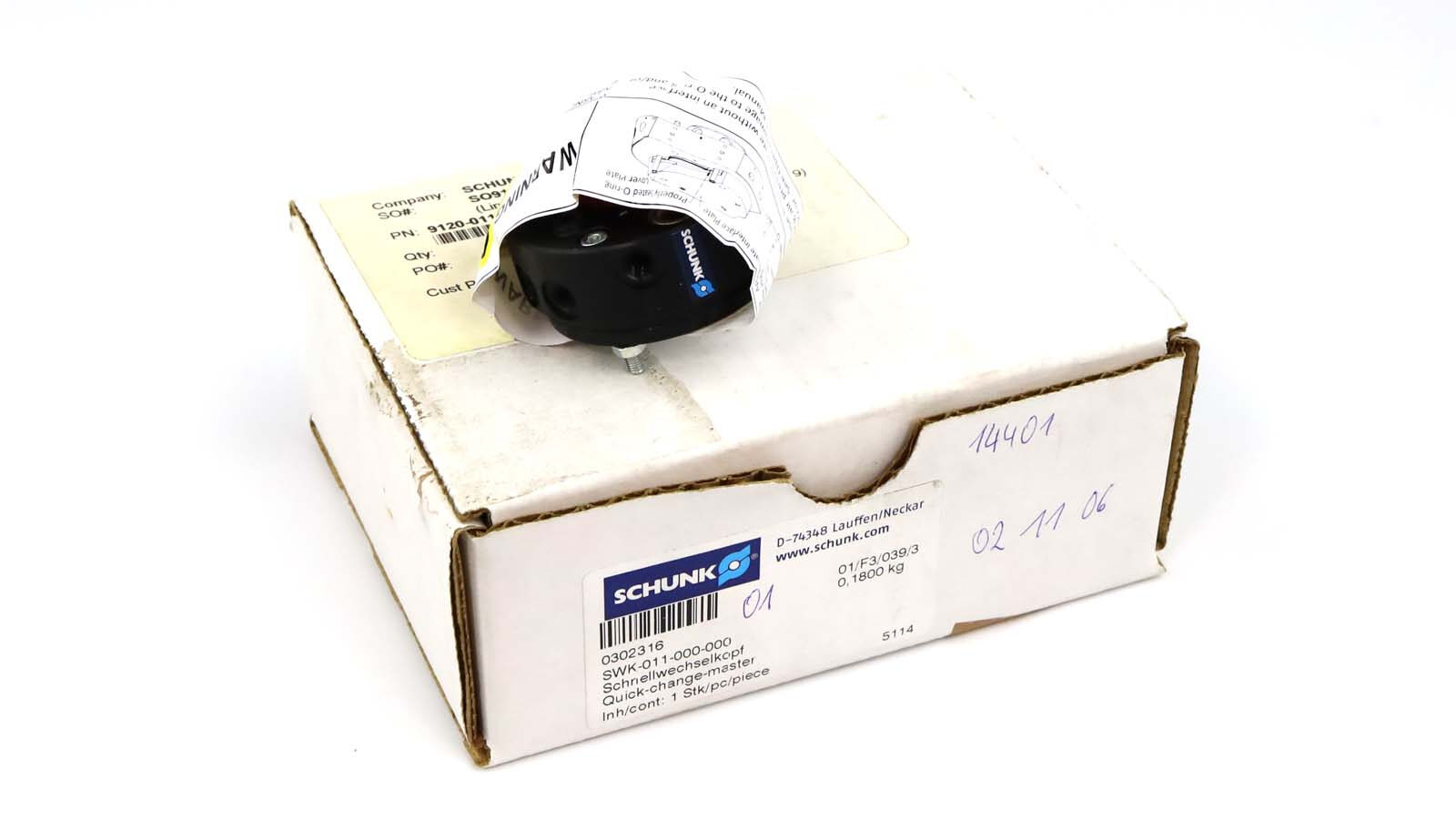 Dụng Cụ Thay Nhanh Quick Changer SCHUNK 302316 (SWK-011-000-000) Và 302317 (SWA-011-000-000) 3 Dụng cụ thay nhanh 302316 (SWK-011-000-000)